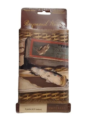 Vtg Raymond Waites Imperial Border Dixie Bait Co Fishing Lures Wallpaper 5 Yds