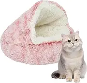 Cat Cave, Enclosed Cat Bed, Warming Pet Bed With Non-collapsed Cover For Indoor Cats Or Small Dogs, Machine Washable, Anti-Slip