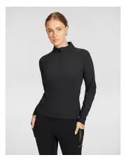 [Rockwear] Cool Touch Quarter Zip Top in Black