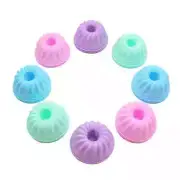 Set Of 12 Silicone Mini Bundt Cake Pan Non Stick Small Kugelhopf Muffin/Baking