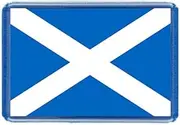 Scottish Flag Fridge Magnet - Large Size (7cm x 4.5cm) - Gift Idea - Tourism