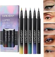 Glitter Eye Liner Liquid - Eye Liner Color Set Waterproof Eye Liner Pencil - Color Eyeliners Long-Lasting Smudge-Proof Glitter Eye Liner Pencil for Live Performance Dance Night