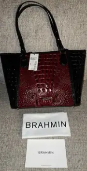 NEW BRAHMIN VINTAGE RED STANZA MEDIUM ASHER