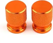 Tire Valve Stem Caps Valve Cap for Benelli TRK502 TRK251 Motorcycle Tire Valve Port Stem Cover Caps(Orange)