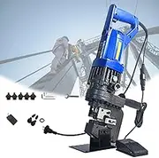 Electric Hydraulic Drilling Machine,Angle Steel/Channel Steel Drilling Machine,With Φ6.5, Φ9, Φ13, Φ17, Φ20.5mm,Throat Depth 40-50 Mm,2-3s Speed,13t Output,6mm Drilling,KIT2