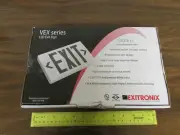 Exitronix GVEX-U-BP-WB-WH Green LED EXIT Sign New In Original Box