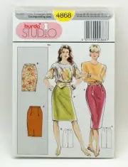 Vintage Burda Studio Sewing Pattern 4868 Skirt Size 8-26 Sealed Uncut