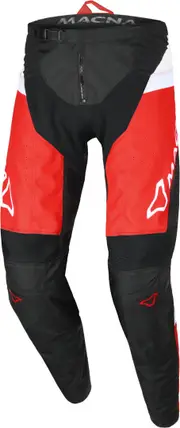 Macna Backyard-1 Motocross Pants, black-white-red, Size 2XL for Men Black White Red