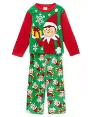Elf on the Shelf Plush Pajamas Set Shirt Pants Boy Girl Kids 6 S Christmas Gift