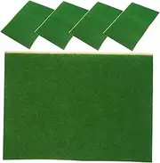 5pcs Building Model Turf Outdoor Mats Doll Interlocking Grass Artificial Grass Lawn Patio Fake Large Mat Outdoor Decoration Faux Synthetic Green Sand Underlay DIY Plastic Green