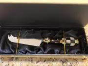 MacKenzie-Childs Courtly Check Cheese Knife New in Gift Box