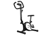 Excercise Bike Stationary Belt Bicycle Spin Home Gym Trainer Indoor Cycling Pedal Exerciser Aerobic Equipment Black
