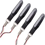 MAGICLULU 4Pcs LED Motorcycle Turn Signal Lights Durable Black Indicator Bulbs for Motorbike High Brightness Low Energy Consumption Suitable for Motorcycles Scooters