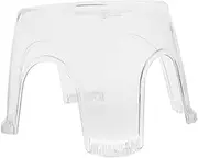 ULTECHNOVO Non Slip Transparent Shower Stool Ergonomic Foot Rest for Bathroom Design for Shaving Bathing and Comfort Any Shower Space