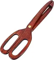 OHPHCALL Wooden Tongs for Bread: and Desserts Multi-Functional Kitchen Utensils for Grilling Catering and Salad Serving Bread Fruits