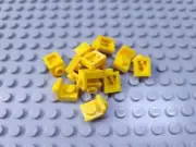LEGO New Lot of 12 Yellow 1x1 Bracket Pieces