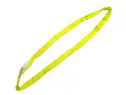 Yellow 8 ft Endless Round Rim Sling Wrecker Recovery Tow Strap Tagged 16,800 lbs