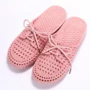 Womens Summer Beach Shoes Ladies Casual Slippers Sandals Hollow Out Flat Shoes