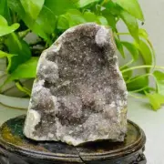 480g Natural Amethyst Geode Mineral Specimen Crystal Quartz Energy Decoration