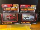 CORGI FIRE HEROES LAND ROVER CITY OF BATH+1960 ALF 900 PUMPER TRUCK 4” Long NIB