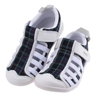 《布布童鞋》日本IFME極簡播洲織白色中童機能水涼鞋(15~19公分) [ P3H712M