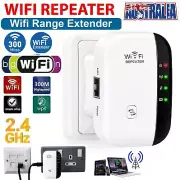 WiFi Signal Booster 300Mbps Extender Range Repeater Internet Amplifier AU Plug