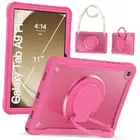 Case for Samsung Galaxy Tab A9+ 11 inch (SM Tab A9 Plus - 11 inch Rose Red