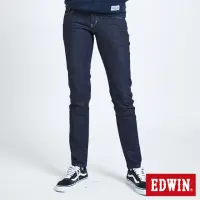 在飛比找momo購物網優惠-【EDWIN】女裝 EG 紅線窄管褲(原藍色)