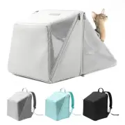 Expandable Cat Backpack Carrier Pet Soft-Sided Mesh Backpack Carrier for Cats...