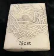 MINT Sid Dickens T-370 Nest Memory Block Tile Retired Bird Egg Eggs 3D White