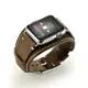 適用apple watch3 4 5 6 7 8代蘋果手表帶iwatch8手表 ultra真皮表帶頭層牛皮SE腕帶series s8表帶個性手鐲款