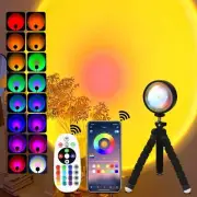 Sunset Lamp Projector Led Lights with Remote, for Bedroom Black