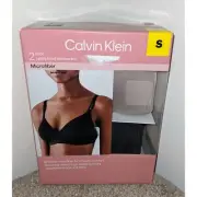 Calvin Klein Lightly Lined Wireless Bra 2-Pack Microfiber Comfort Small (34/36)