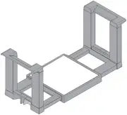 Blum ZC7T0350 Grey Ambia-Line 12 Plate Adjustable Holder & Carrier