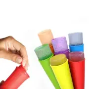 Silicone Ice Pop Icy Pole Makers Set of 6 BPA Free Mould Ice-Block Food Grade