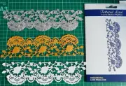 ORNAMENTAL LACE TREILLAGE DIE 433124 Tattered Lace - long Rose Border