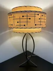 Mid Century Vintage Style 3 Tier Fiberglass Lamp Shade Modern Atomic Retro IBM