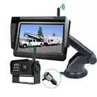 Wireless Rear View Reversing Kit 5" Monitor+Backup Camera For Truck VAN Caravan