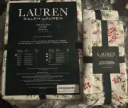 Lauren Ralph Lauren Juniper Berry Cotton Tablecloth & (8) Napkins Set 60" x 104”