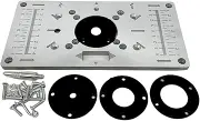 WeiLaiKeQi Aluminum Router Table Insert Plate Trimming Trimming Milling Machine Tools Trimmer Precision Professional Machinists