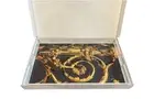 $325 NEW NICOLETTE MAYER COLLECTION Acrylic Tray 22.5”x14.5” Gold Acanthus Leaf