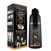 Bone Collagen Argan Oil Plant Discoloration Shampoo Nourishes Hair Dyed Black Solid Color Hair Dye 400mL as the picture