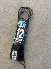 XM Surf More Regular Tangle Free Leash Black 12+