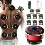 4-in-1 Electric Cupping Therapy Set with 8 Cellulite Massage Cups with 12 Modes