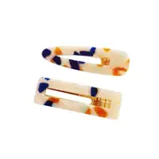2pc Culturesse Breeze 7cm Contemporary Hair Clip Women's Accessory Retro Bubbly