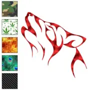 Wolf Howling, Vinyl Decal Sticker, 40 Patterns & 3 Sizes, #6157