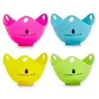 Egg Poacher – Silicone Egg Poaching Cups with Ring Standers, For Microwave or...