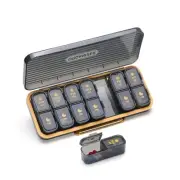 14 Compartments Weekly Pill Boxes and Pill Organizer 2 Times a Day,7 Day AM P...
