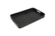 Leatherkart Leather Tray with Spaces - Black
