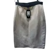 Escada Skirt size eu 42 Size 8 Margaretha Ley Women Ivory A-line Skirt, Slit